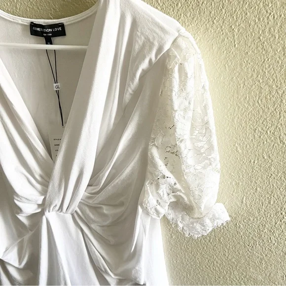 Generation Love White Short Sleeve Top - Picture 3 of 4
